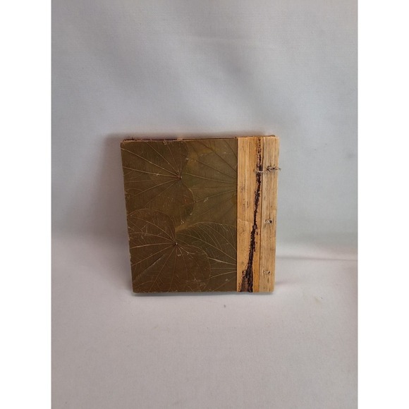 Banana Leaf Photo Handmade Album Dolphin Tiki Flip-Flops Island Vintage - Picture 2 of 6